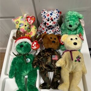 Ty Beanie Babies Colorful Plush Toy Collection